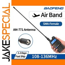 JakeSpecial – Black SMA-Female Air Band Antenna for Radios