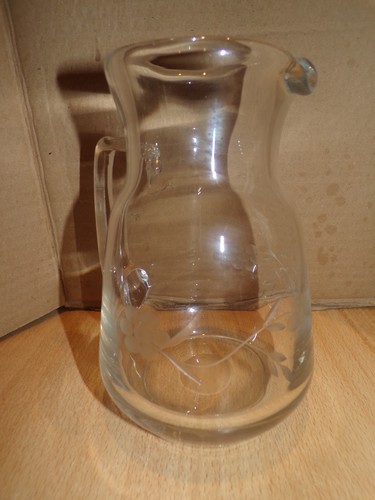 Pichet verre décor - en,