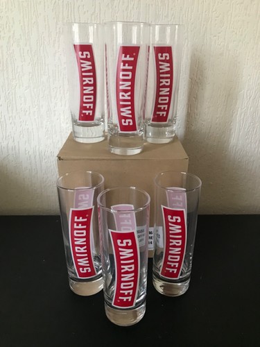 Verres smirnoff rouge - 6,