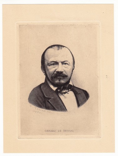 Portrait gérard nerval - portrait, de