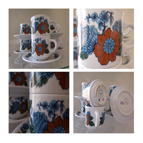 Tasses soucoupes - 6,
