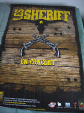 LES SHERIFF affiche PUNK western  80x120