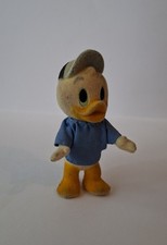 Vintage Figurine Disney Plastisue Velours - Neuveu Donald Duck 