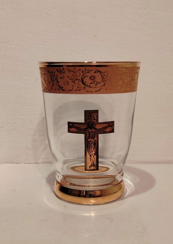 Gobelet verre doré l - doré, l'or