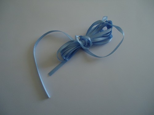 Ruban satin bleu ciel - ruban,