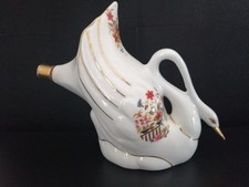 Magnifique Bouteille Cygne Ancienne Porcelaine de Paris