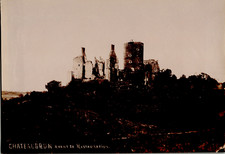 France, Château de "Chateaubrun avant sa restauration" Vintage citrate print 