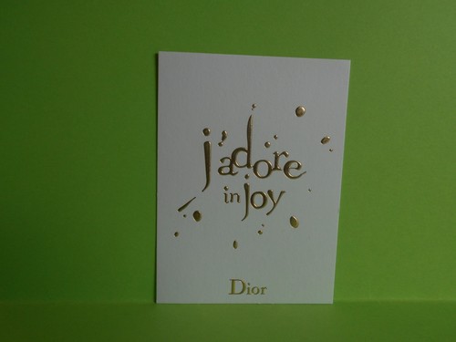Dior carte publicitaire