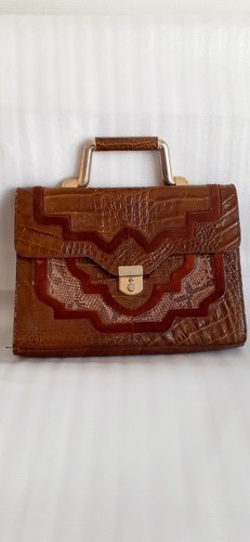 Ancien sac main cuir - sac,