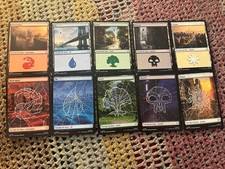 Lot De Cartes Magic Spider Man : 40 Terrains De Base (dont 20 Full Art) VF Mint