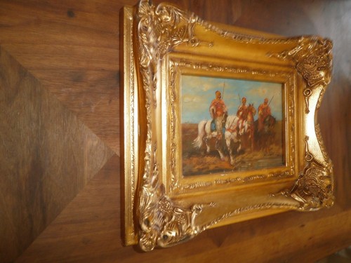 Peinture ancienne sur panneau - sur,