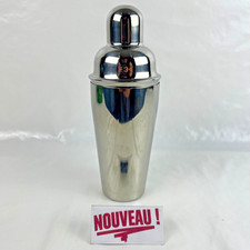 ➜SUBLIME SHAKER À COCKTAIL de barman en métal/inox brillant vintage de France