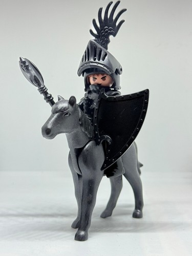 Playmobil chevalier noir - chevalier,