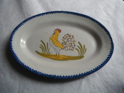 Ancienne plat ème décor - plat,