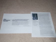 Altec Modèle 6 Avertisseur Haut Parleur Review, 2 Pgs ,1981 , Nice