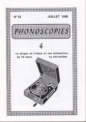 Revue phonoscopies 23 - revue, n°23