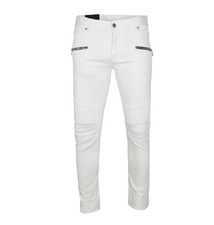 Balmain Jean blanc coupe slim