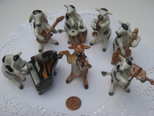 Miniature animal vache piano - miniature,
