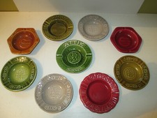 LOT de 9 CENDRIERS ANCIEN LOTO LOTERIE NATIONALE GIEN + CUSENIER ATTIK PROCERAM 