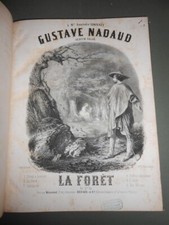 Ancien recueil de partitions de musique France Wicart Nadaud Massé paroles