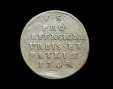 France Louis XIV , 5 sols du siège de Lille 1708, Rare