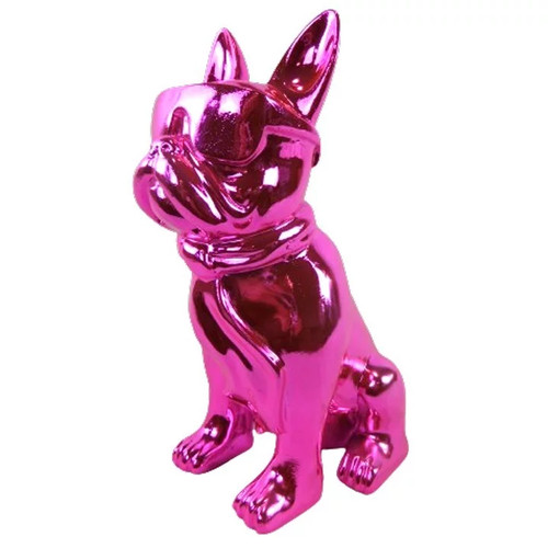 Statue chien bouledogue