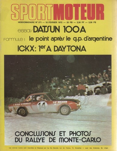 Sport moteur 271 1972 essai - moteur,