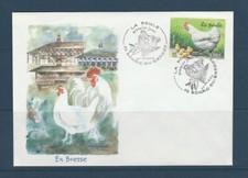 FRa enveloppe 1er jour animaux ferme   la poule  01000 Bourg en Bresse  2004
