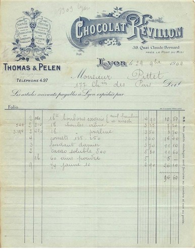 Facture.AM24032.Lyon.1909.Choc