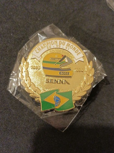 Pin ayrton senna champion - f1,