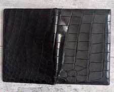 Porte photo vintage cuir noir