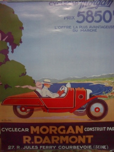 Affiche cyclecar darmont - affiche,