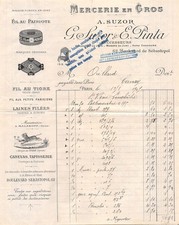 1902  MERCERIE A SUZOR A PARIS