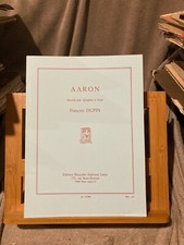 Francois Dupin Aaron pour xylophone et piano partition éditions Leduc