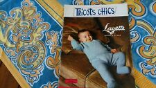 1973 vintage magazine-TRICOTS CHIC-special LAYETTE-n°129-revue ancienne!