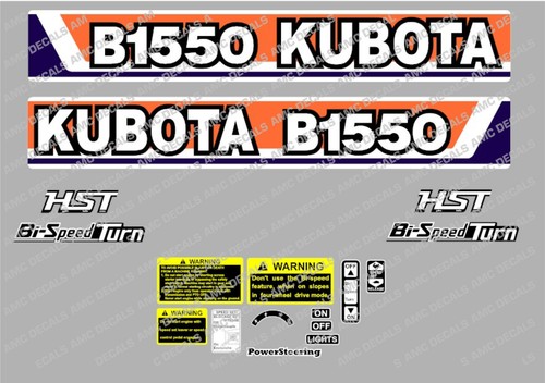 Kubota b1550 sticker - kubota,