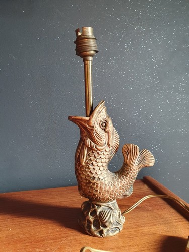Ancienne lampe poisson - ancienne, en