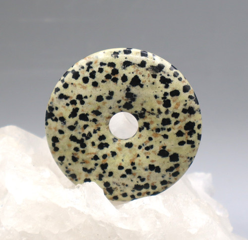 Pendentif jaspe dalmatien - pendentif,
