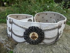 Objet de Curiosité Ceinture de Gaucho Argentine Cuir pièces de Monnaie 1970 RARE