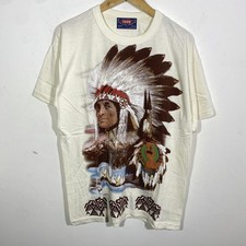 Rare Tee Shirt Native American Graphique Vintage 90’s