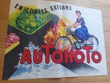 Affiche publicitaire moto AutoMoto