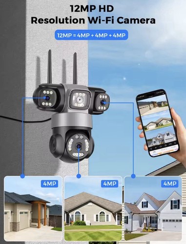 Caméra surveillance rotatif - caméra,