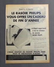 PUB PUBLICITE ANCIENNE ADVERT CLIPPING 210917 RASOIR ÉLECTRIQUE PHILIPS SUPPORT 
