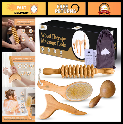Pcs wood therapy massage - 4,