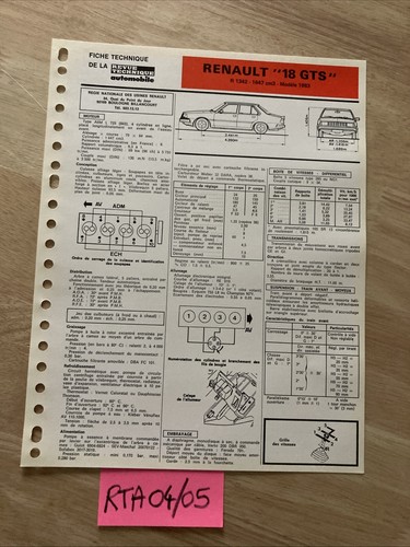 Fiche technique automobile