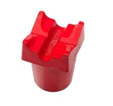 Bloc de support antidérapant en acier moulé pour vérin de fosse hydraulique