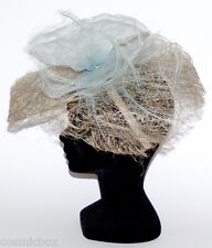 CHAPEAU Taille Unique CHACUN SON STYLE d'été cérémonie femme bleu clair blue hat