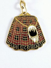 PORTE-CLES - LE KILT Club Écossais 1960s - Métal Émaillé, PARIS Vintage -