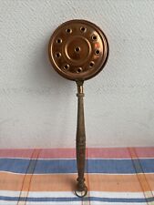 Ancien Chauffe Lit Braise Petit Modèle Deco Montagne Cuivre 