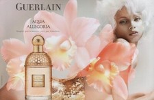 Publicité papier Parfum. Perfume ad. Guerlain Aqua Allegoria 2010 double page